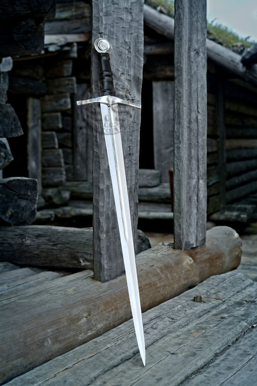Handmade Medieval Viking Sword Stainless Steel-Round Pommel Sword-