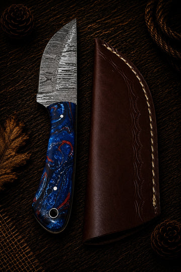Damascus fixed blade hunting knife ALI135