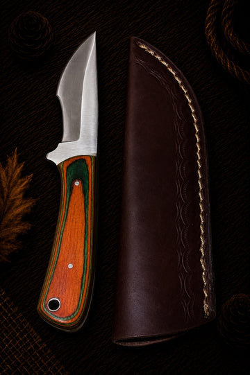 Damascus fixed blade hunting knife ALI143