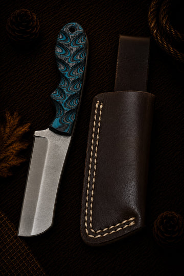 Damascus fixed blade hunting knife ALI145
