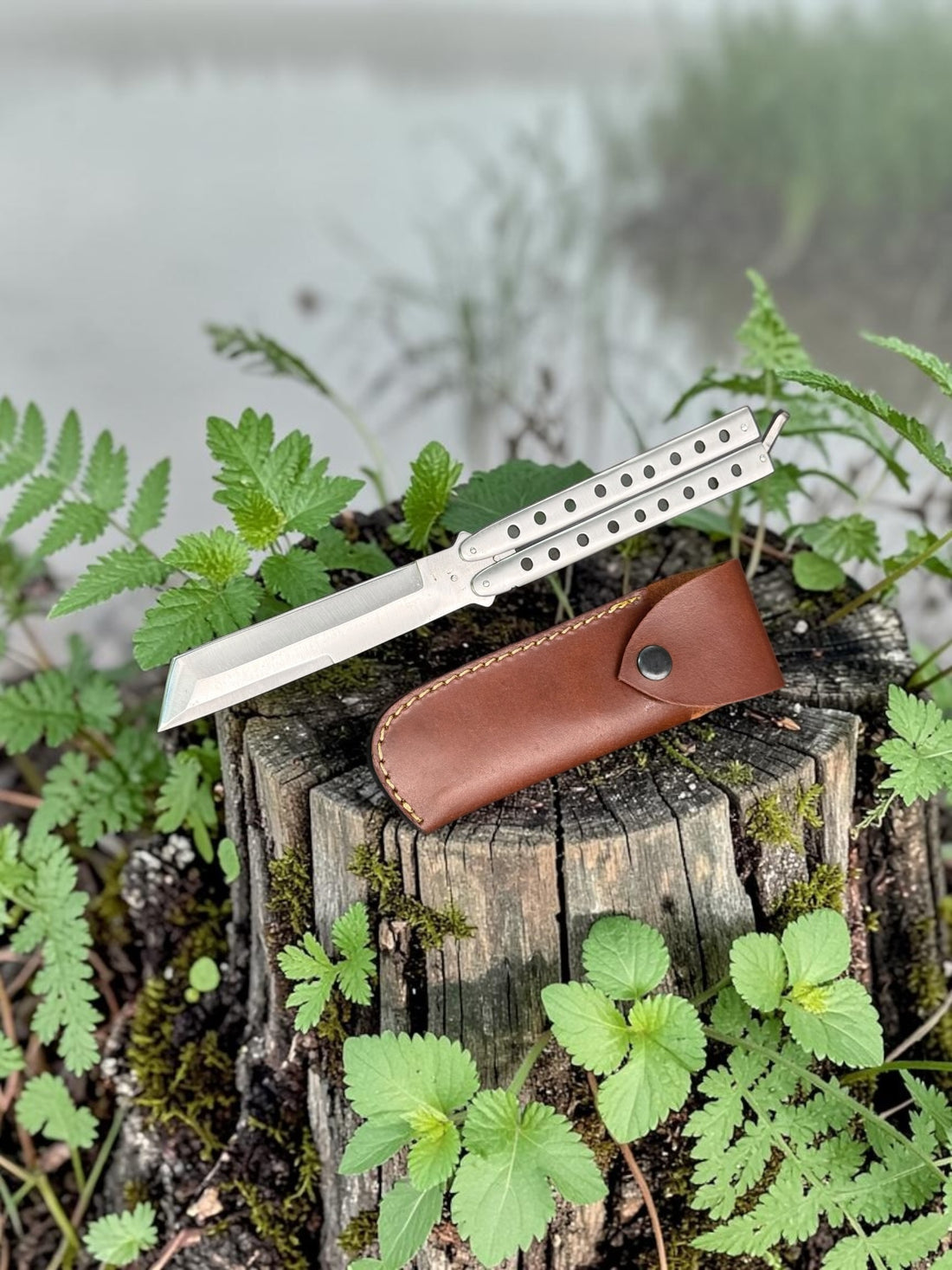 Stainless Steel Balisong Butterfly Knife – Tanto Blade
