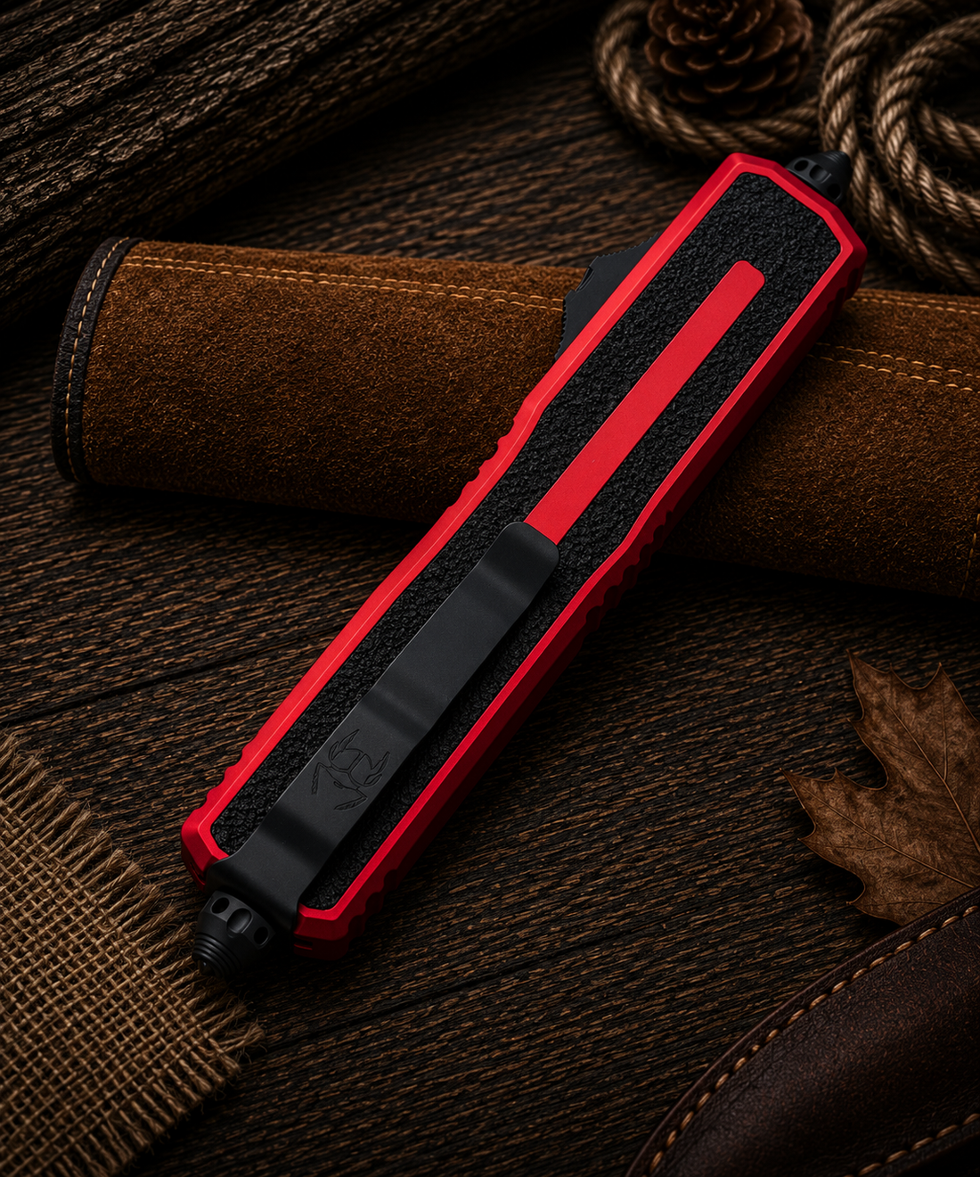 Microtech Scarab II Gen III T/E - Black Standard / Red